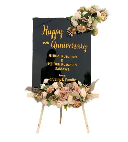 Papan Bunga Akrilik Cilebar